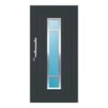 Aluminium Haustür 98x198 cm Anthrazitgrau RAL 7016 Prezo Top 01 