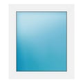 Festverglasung 70x80 cm Weiß