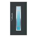 Aluminium Haustür 100x199 cm Anthrazitgrau RAL 7016 Prezo Top 01 