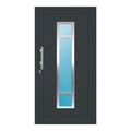 Aluminium Haustür 110x210 cm Anthrazitgrau RAL 7016 Prezo Top 01 