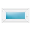 Fenster 84x46 cm Weiß