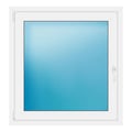 Fenster 100x105 cm Weiß