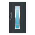 Aluminium Haustür 106x202 cm Anthrazitgrau RAL 7016 Prezo Top 01 
