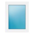 Festverglasung 58x76 cm Weiß
