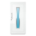 Aluminium Haustür 100x204 cm Verkehrsweiß RAL 9016 Prezo Top 05 