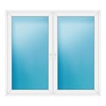 Zweiflügeliges Fenster 188x170 cm Weiß