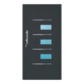 Aluminium Haustür 110x213,5 cm Anthrazitgrau RAL 7016 Prezo Top 18 
