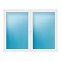 Zweiflügeliges Fenster 214x168 cm Weiß
