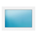 Festverglasung 85x61 cm Weiß
