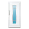 Aluminium Haustür 110x212 cm Verkehrsweiß RAL 9016 Prezo Top 01 