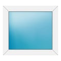 Festverglasung 78x70 cm Weiß