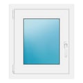 Fenster 57,5x66 cm Weiß