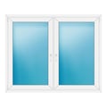 Zweiflügeliges Fenster 166x134 cm Weiß
