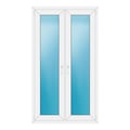Zweiflügeliges Fenster 100x176 cm Weiß