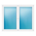 Zweiflügeliges Fenster 192x158 cm Weiß