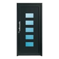 Haustür 104x216 cm Anthrazit-Grau genarbt Merkur aus Kunststoff