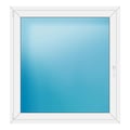Fenster 132x140 cm Weiß
