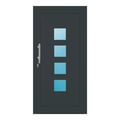 Aluminium Haustür 110x220 cm Anthrazitgrau RAL 7016 Prezo Top 09 