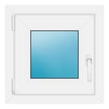 Fenster 50x50 cm Weiß