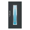 Aluminium Haustür 101,5x204 cm Anthrazitgrau RAL 7016 Prezo Top 01 
