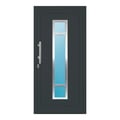 Aluminium Haustür 95x195 cm Anthrazitgrau RAL 7016 Prezo Top 01 