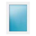 Festverglasung 65x90 cm Weiß