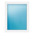 Festverglasung 78x98 cm Weiß