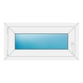 Fenster 88x44 cm Weiß