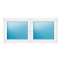 Zweiflügeliges Fenster 176x82 cm Weiß