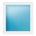 Fenster 125x133 cm Weiß