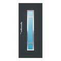 Aluminium Haustür 91x210 cm Anthrazitgrau RAL 7016 Prezo Top 01 