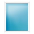 Festverglasung 122x146 cm Weiß