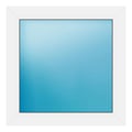 Festverglasung 74x74 cm Weiß