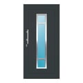 Aluminium Haustür 101x208,5 cm Anthrazitgrau RAL 7016 Prezo Top 01 