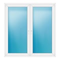 Zweiflügeliges Fenster 170x178 cm Weiß