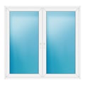 Zweiflügeliges Fenster 182x174 cm Weiß