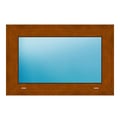 Festverglasung 70x46 cm Golden Oak genarbt