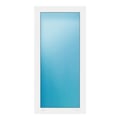 Festverglasung 65x135 cm Weiß
