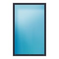 Festverglasung 150x240 cm Anthrazit Feinstruktur
