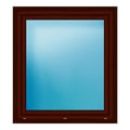 Fenster 100,6x112,5 cm Mahagoni genarbt
