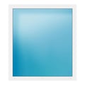 Festverglasung 125x140 cm Weiß