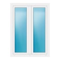 Zweiflügeliges Fenster 110x150 cm Weiß