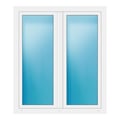 Zweiflügeliges Fenster 130x150 cm Weiß