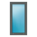 Festverglasung 57x110 cm Basaltgrau genarbt