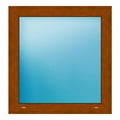 Festverglasung 77,5x81 cm Golden Oak genarbt