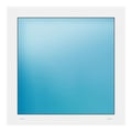 Festverglasung 86x86 cm Weiß