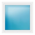 Fenster 121x121 cm Weiß