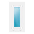 Außenansicht Fenster 40x75 cm Weiß