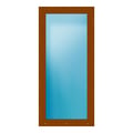Balkontür 100x215 cm Golden Oak genarbt