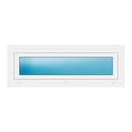 Fenster 120x43 cm Weiß